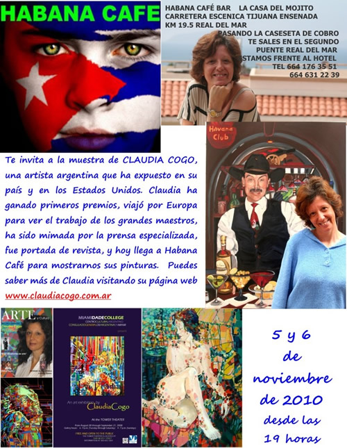 Claudia Cogo Muestra en Mxic